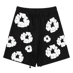 Denim Tears The Cotton Wreath Black Shorts