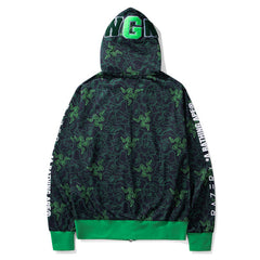 BAPE Green Shark Ape Head Hoodie