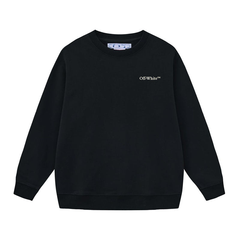 Off White Arrow Pattern Printed Sweatshirts