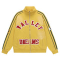 VALLEY Olympia Brasil striped-sleeves zipped sweatshirt