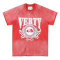 Verty University Crewneck Tee "Red"