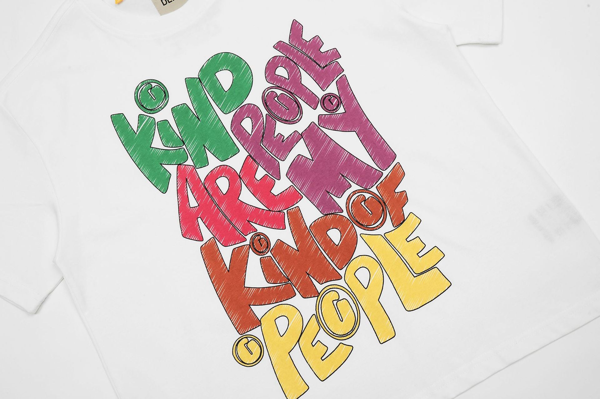 Gallery Dept crayon hand-painted colorful print T-shirt