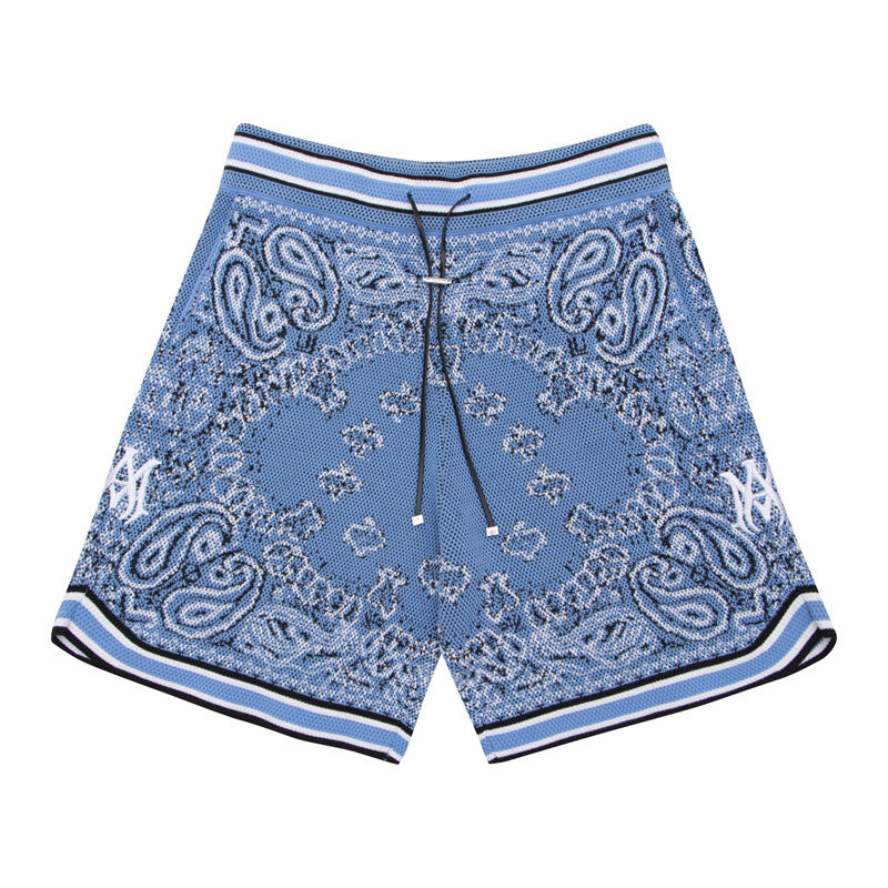 AMIRI Bandana Print B-Ball Drawstring Shorts