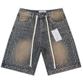 VALLEY Rhinestone Denim Shorts #8703