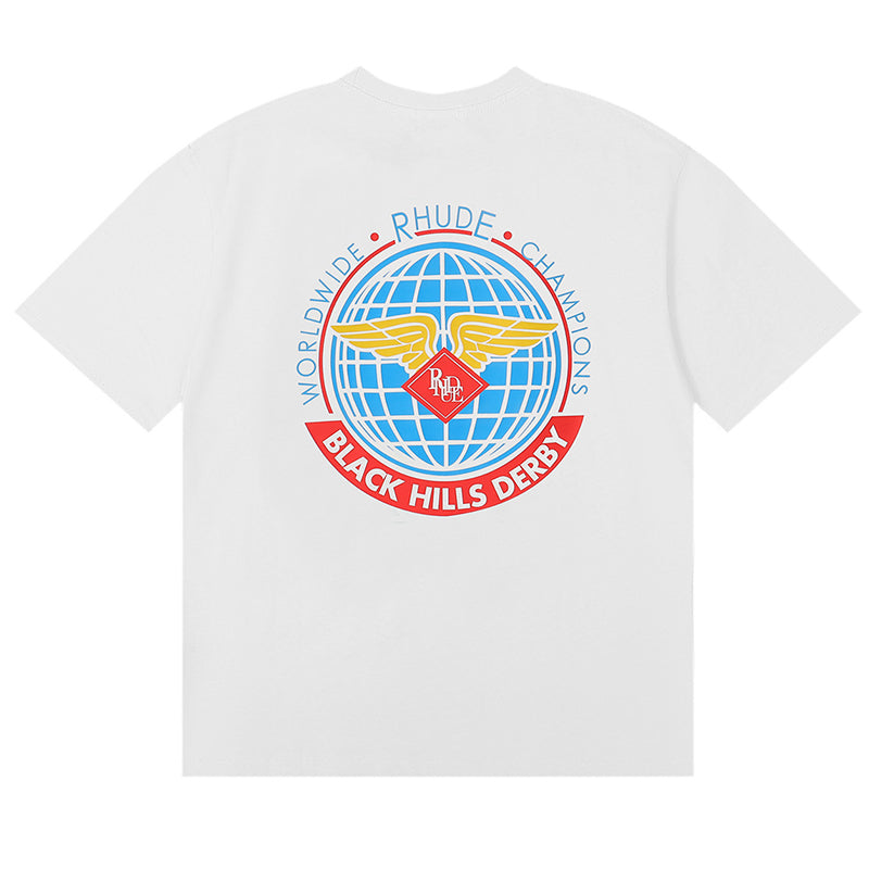 RHUDE Earth Wings Print T-Shirt