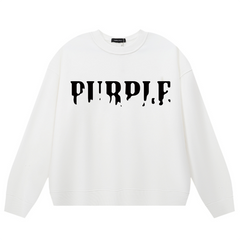 Purple Brand Logo Printed Sweatshirts