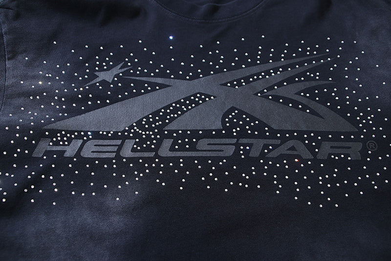 HELLSTAR Washed Old Rhinestone T-shirt