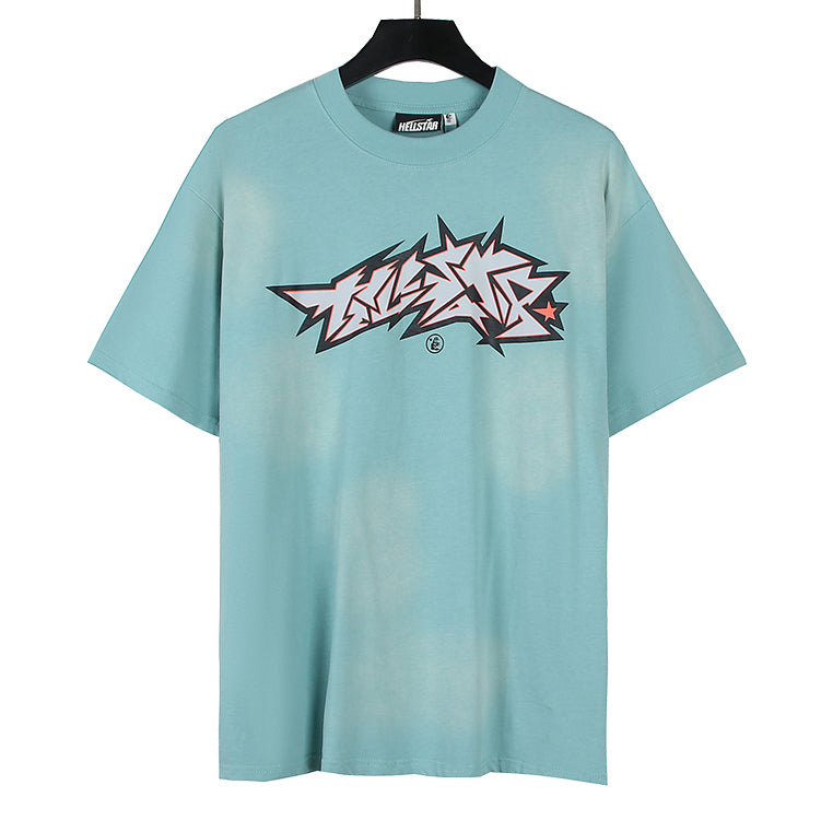 HELLSTAR Letter Pattern T-shirt