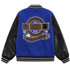 BAPE Leather Long Sleeve Baseball Jacket