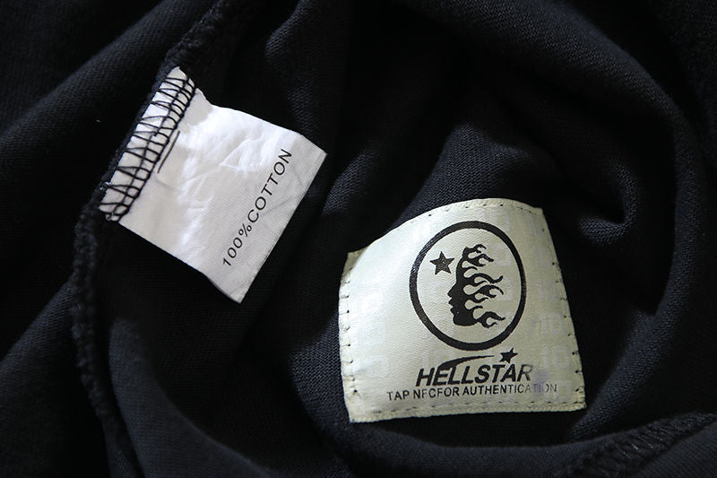 HELLSTAR Letter Pattern T-shirt