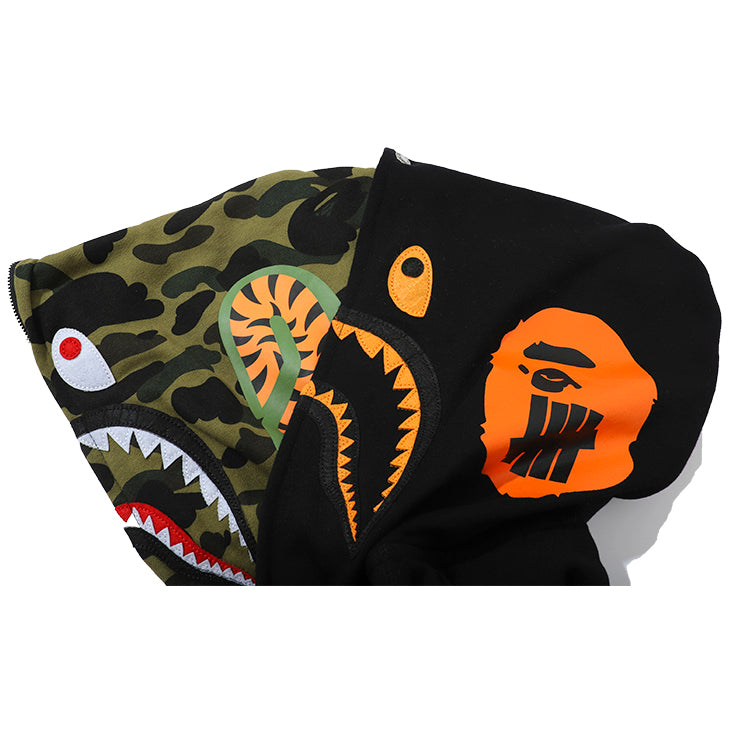 Bape shark full zip double hoodie