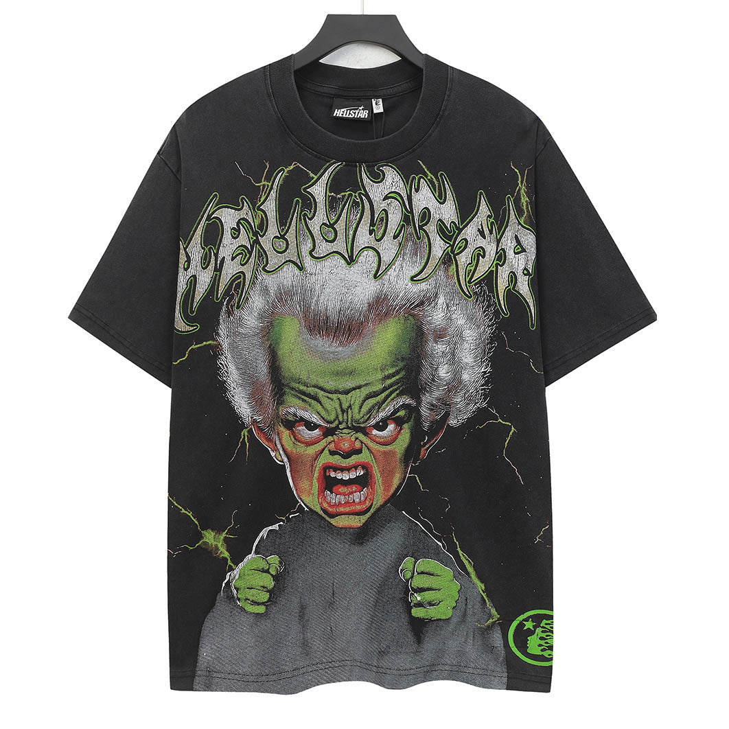 HELLSTAR Green Old Man T-Shirt