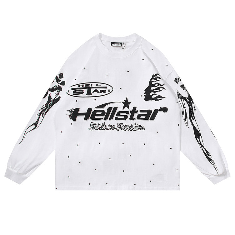 Hellstar Racer Vintage Black Long Sleeve Tee