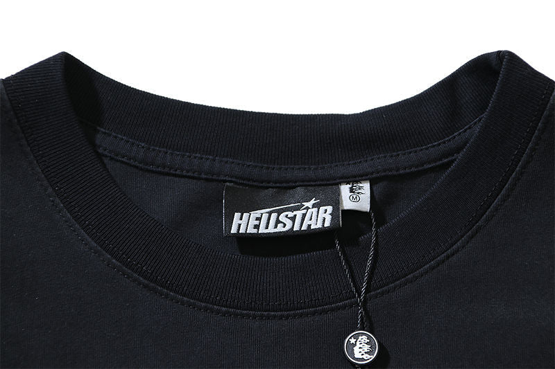 HELLSTAR Letter Pattern T-shirt