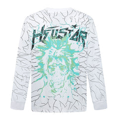 Hellstar Studios Vintage Graphic Print Designer Graphic Long Sleeve Tee