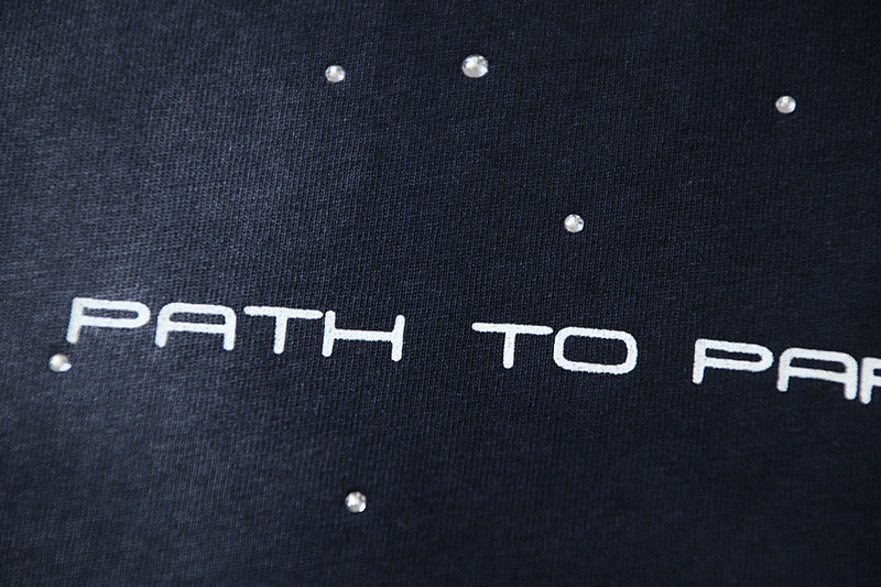 HELLSTAR Washed Old Rhinestone T-shirt