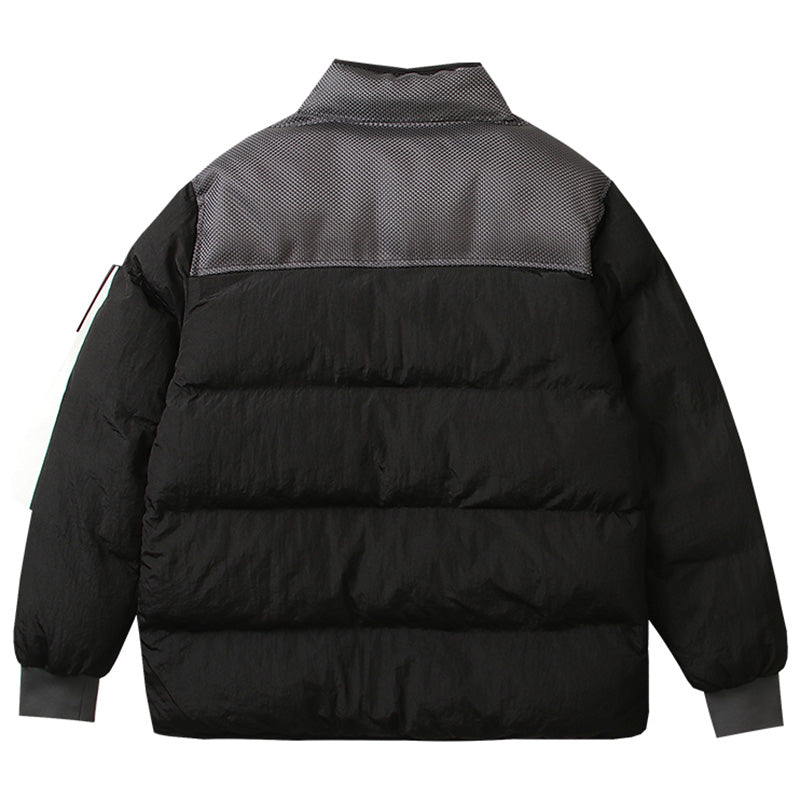 STONE ISLAND Multi-element patchwork down jacket