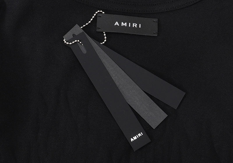 AMIRI flower letter logo print T-Shirts