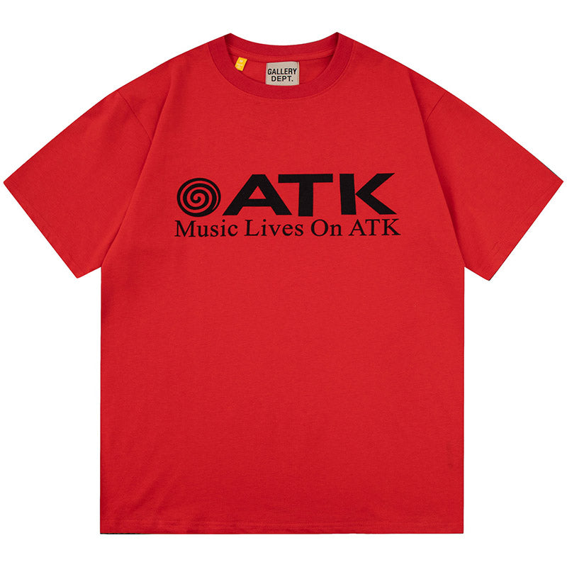 GALLERY DEPT. MUSIC LIVES ON ATK RED T-SHIRTS