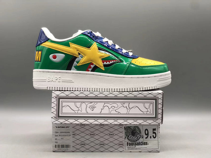 BAPE Bapesta Low M2 'Green Shark Face'