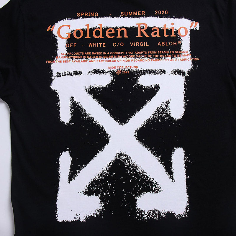 OFF-WHITE Cartoon Golden Ratio Arrows T-Shirts