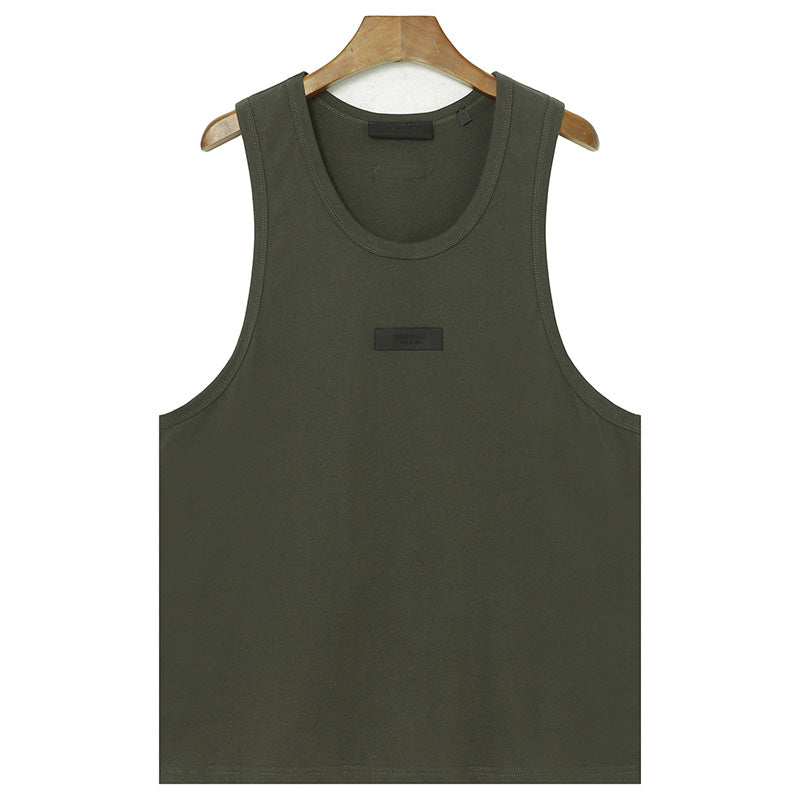 FEAR OF GOD Double Line Logo Decoration Sleeveless T-Shirts