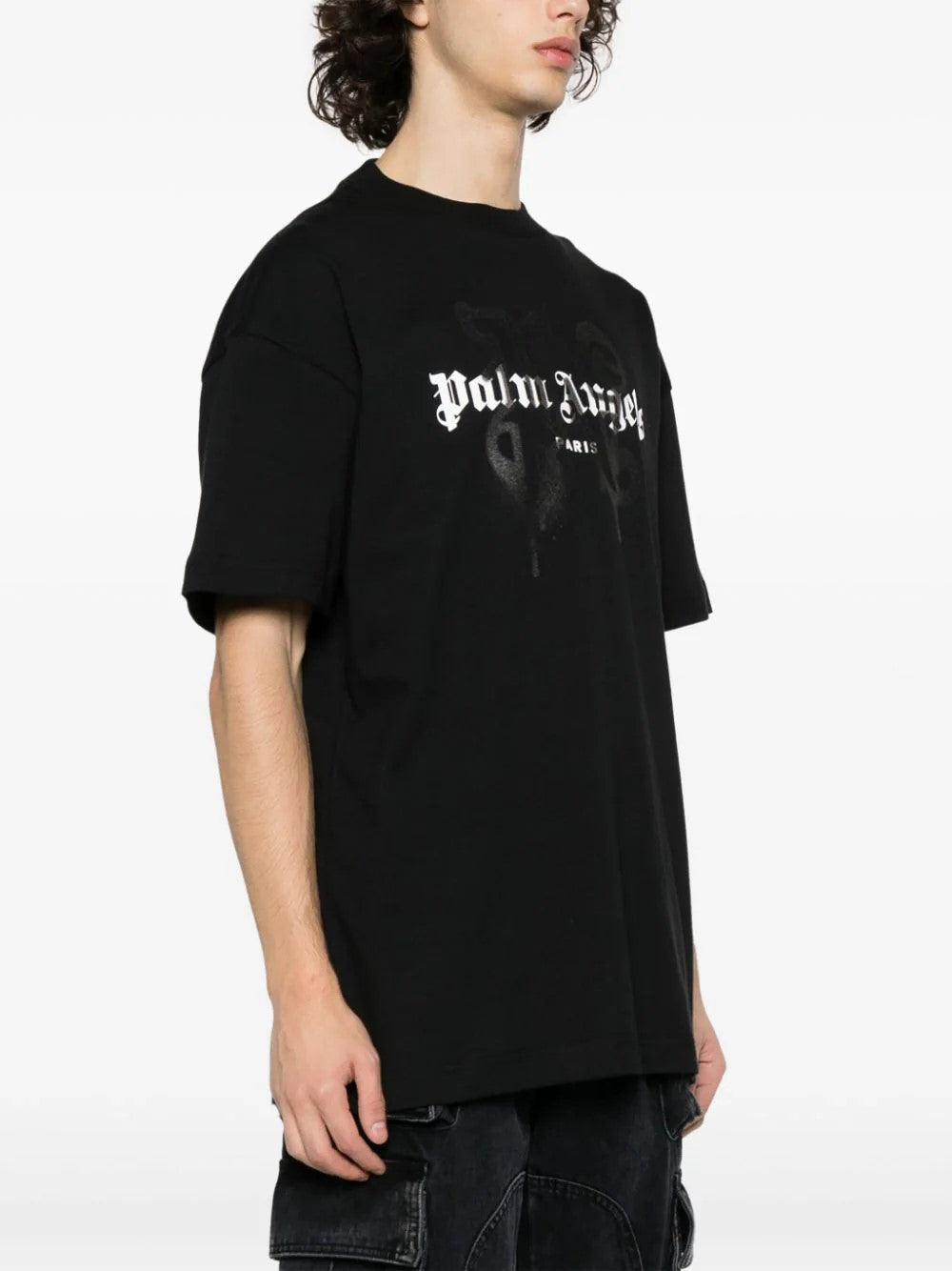 Palm Angels logo-print cotton T-shirts