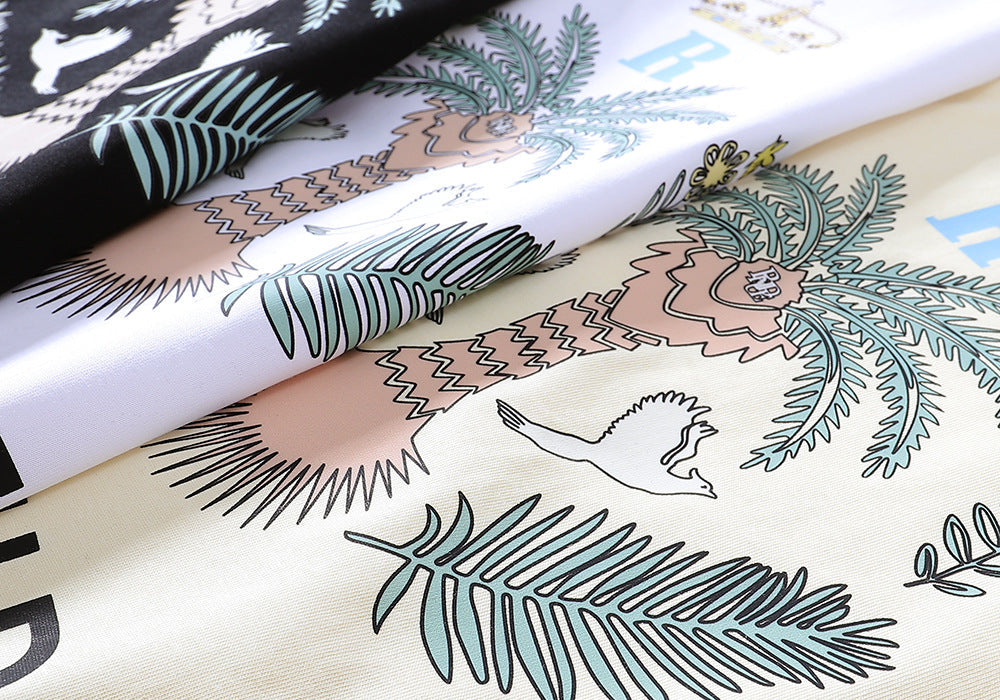 RHUDE island coconut tree print T-Shirts