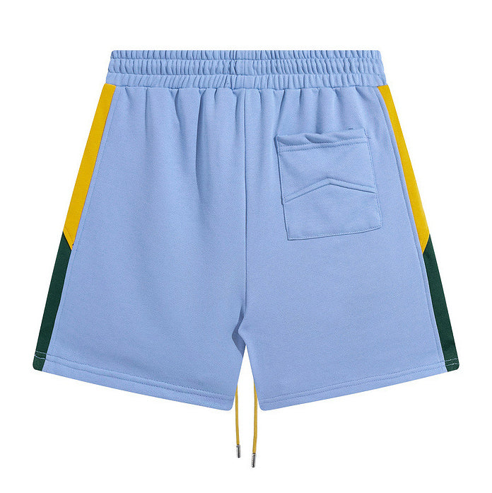 RHUDE Embroidered Tether Casual Color Block Shorts
