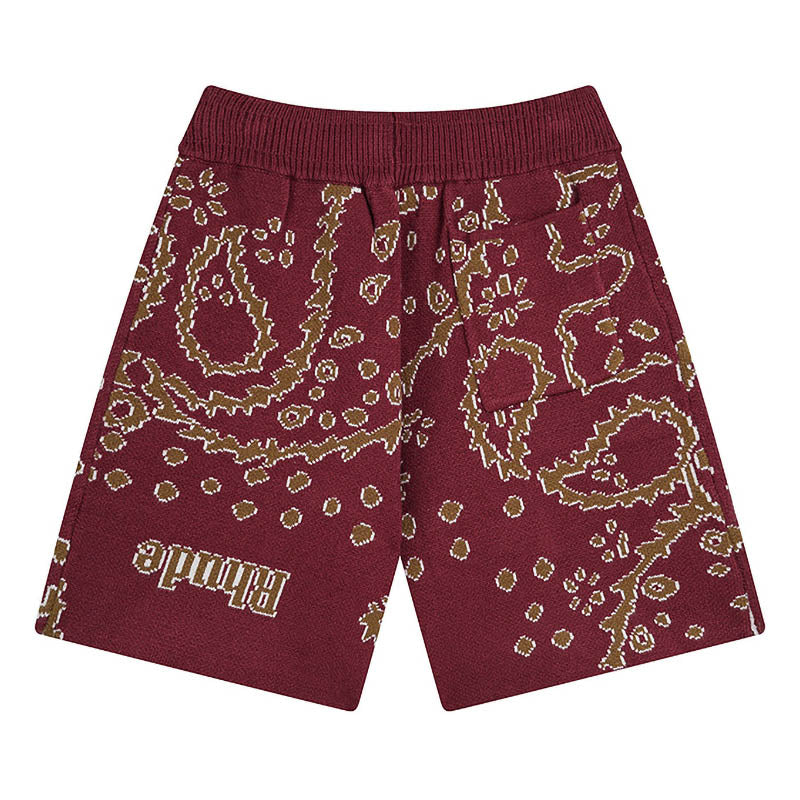 RHUDE Alphabet cashew jacquard jersey shorts