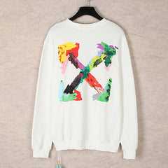 OFF WHITE Colorful Arrows Crew Neck Sweatshirts