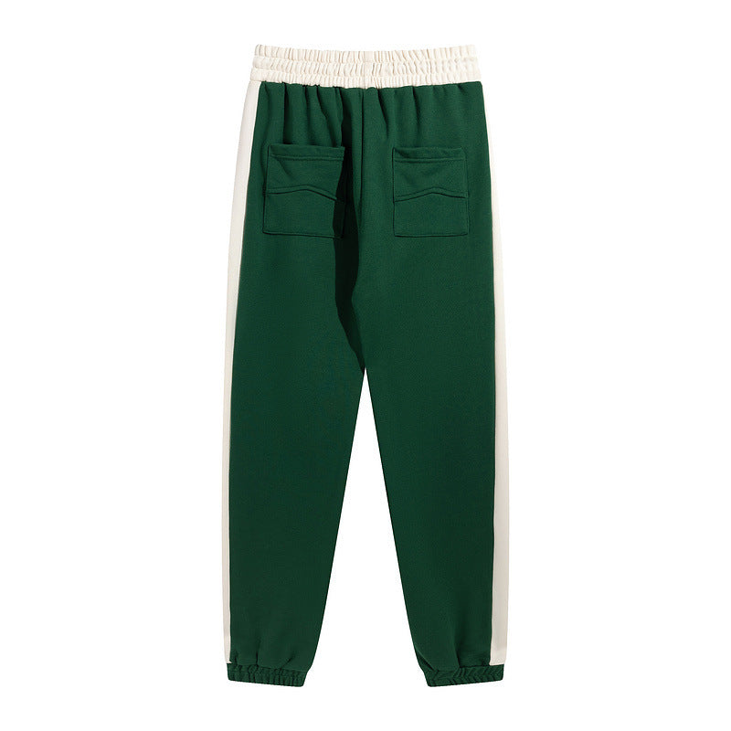 RHDUE color-block embroidered drawstring track pants