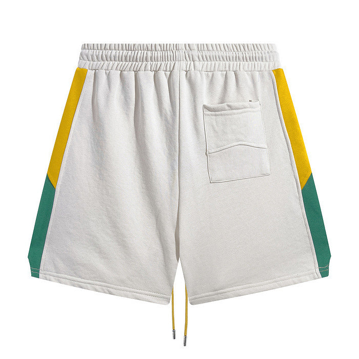 RHUDE Embroidered Tether Casual Color Block Shorts