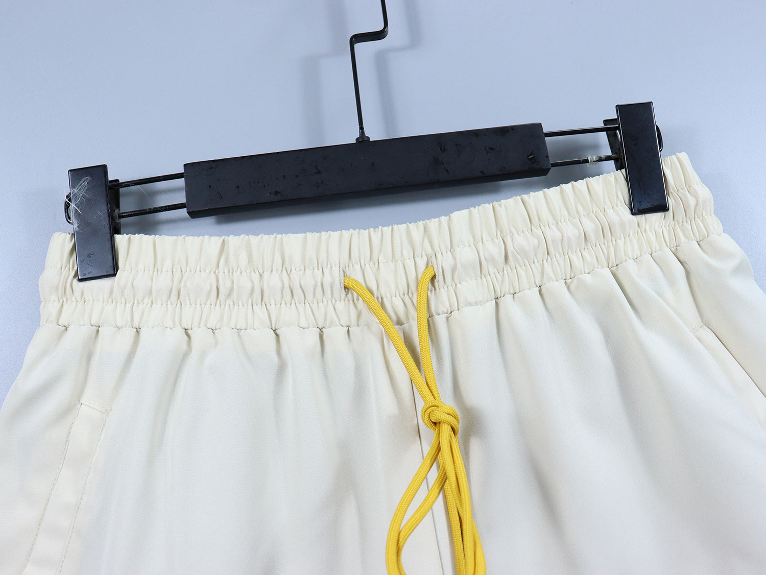 RHUDE Letter Embroidered Stripe Color Block Elastic Shorts