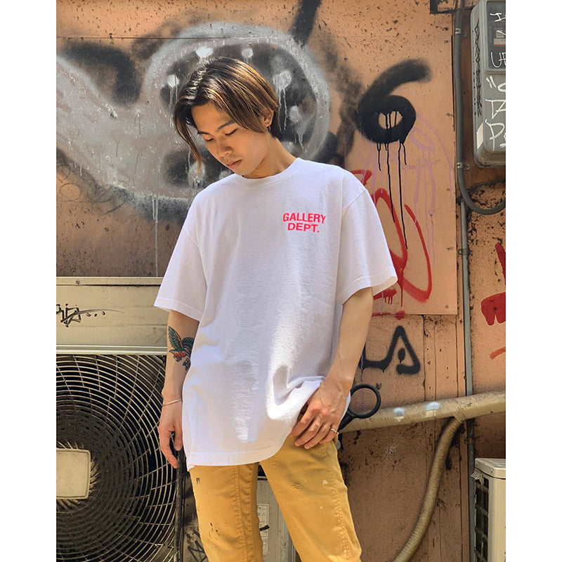 Gallery Dept Pink printed T-shirt