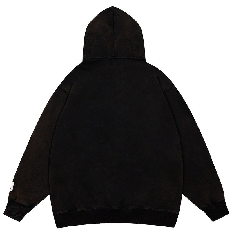 GALLERY DEPT Classic letter print hoodie half zip Hoodie