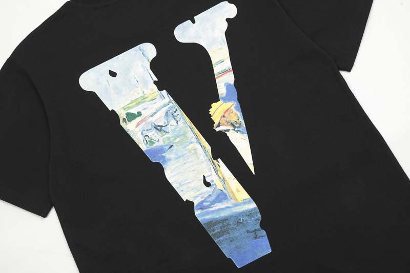 VLONE Fast X FRIENDS Monet oil painting T-Shirts