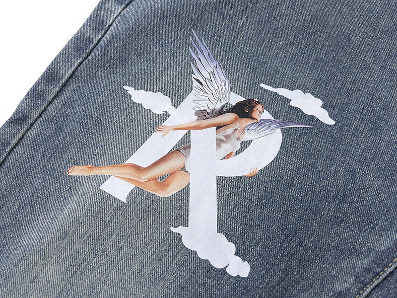 REPRESENT Angel print Jeans