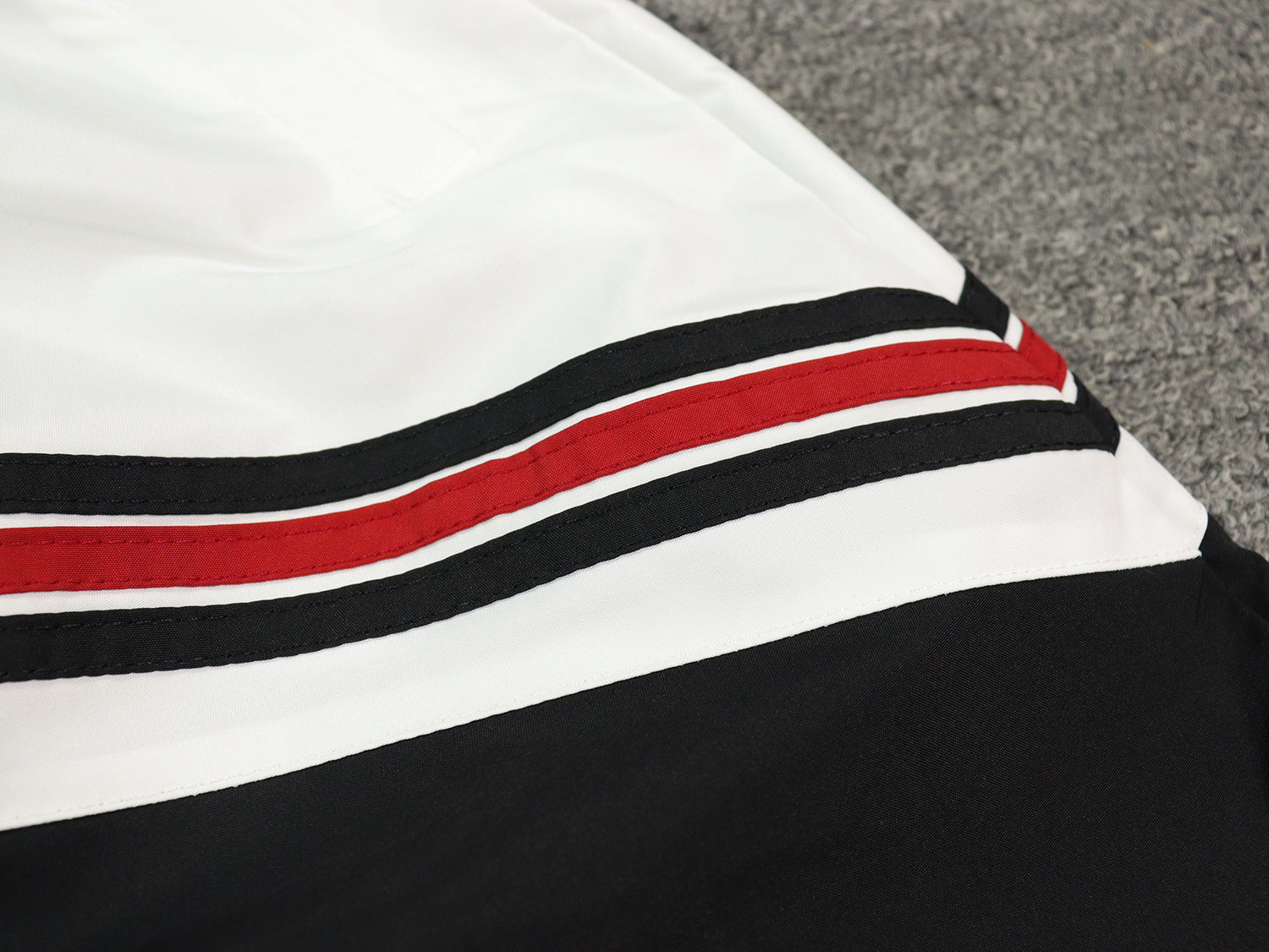 RHUDE embroidered stripe color block casual shorts