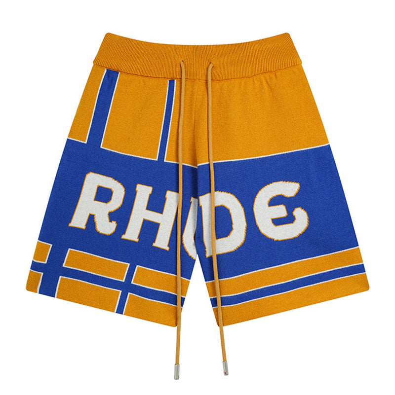 RHUDE knitted casual letter shorts