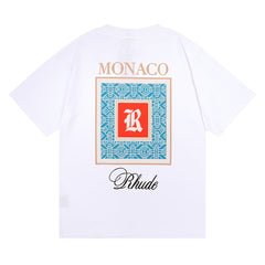 RHUDE Moroccan LOGO print T-Shirt