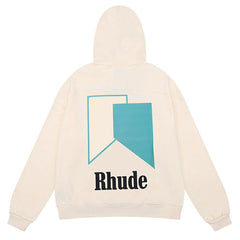 RHUDE Geometric block color block print Hoodies