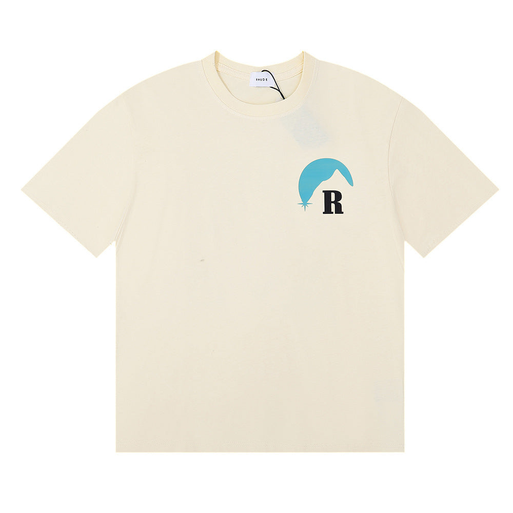 RHUDE Sunset Classic Letter Print T-Shirt