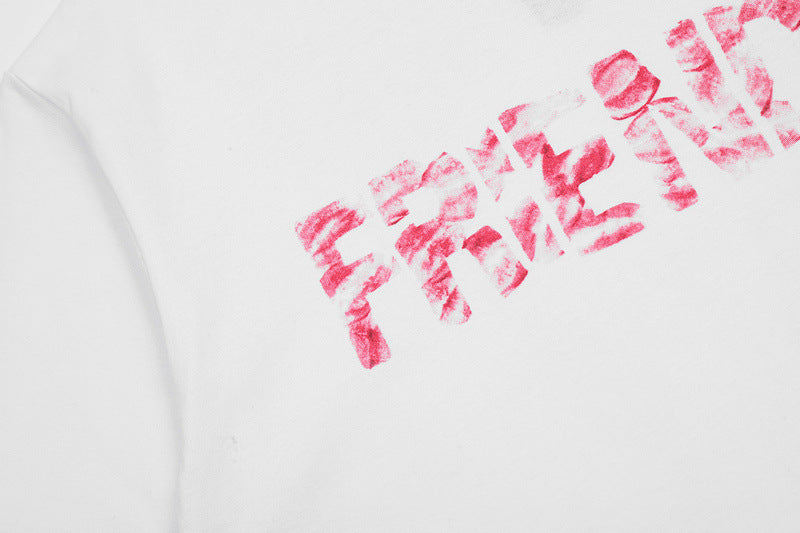 VLONE Sweet girly pink lip print T-shirts