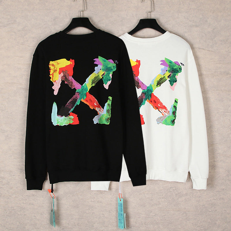 OFF WHITE Colorful Arrows Crew Neck Sweatshirts