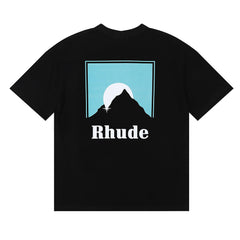 RHUDE Sunset Classic Letter Print T-Shirt