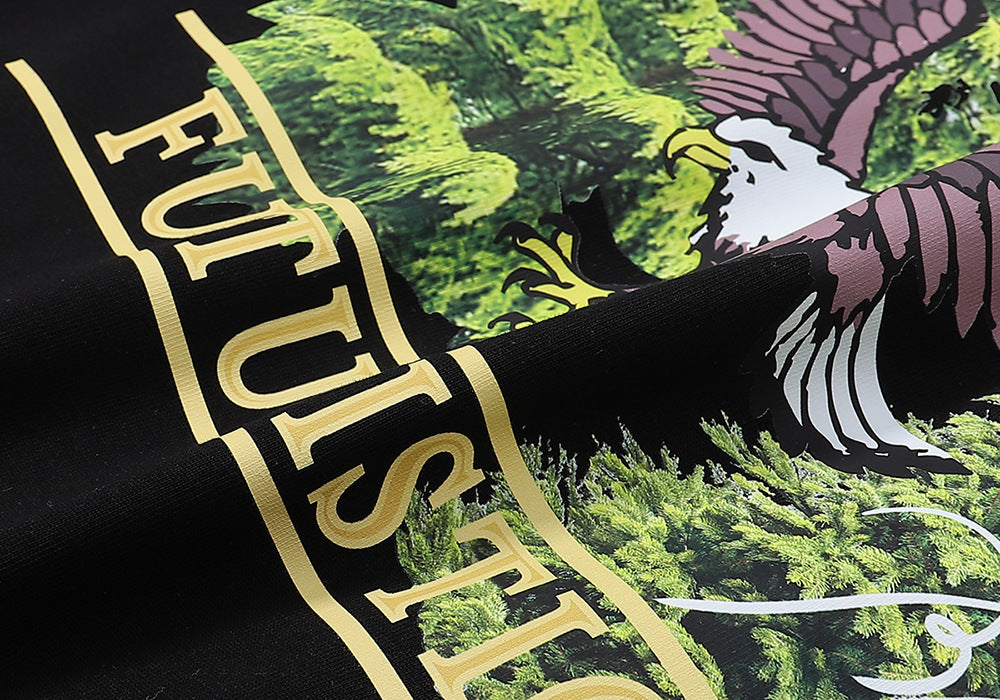 RHUDE Eagle lettering print T-Shirts