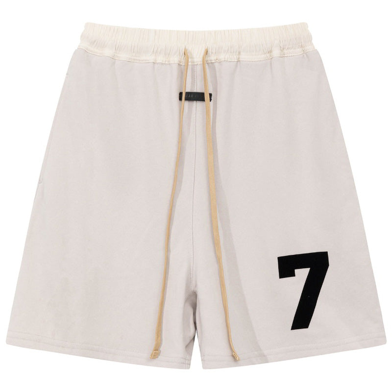 FEAR OF GOD Multi-thread flocking letter 7 printing Shorts