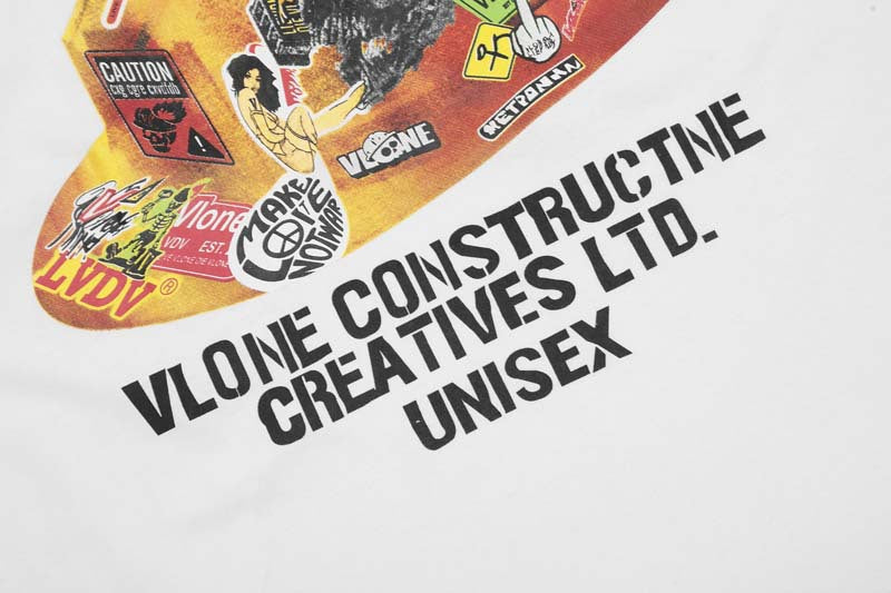 VLONE Fast Art Graffiti Print T-Shirts