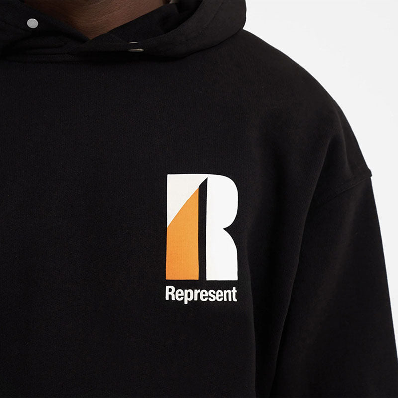 REPRESENT Minimalist letter print hoodies